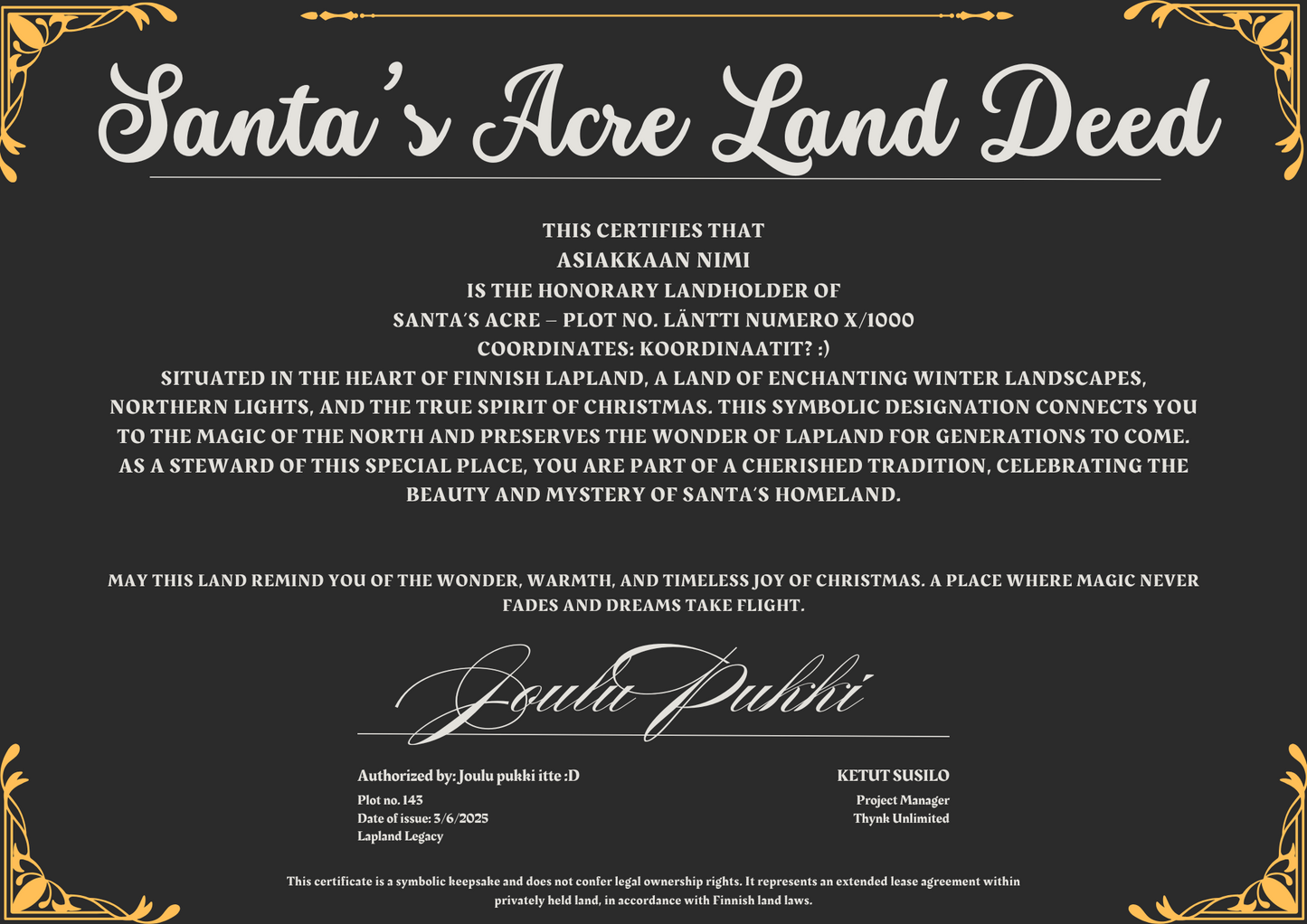 Santa's Acre